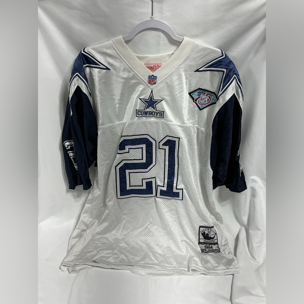 Authentic Deion Sanders 1994 Dallas Cowboys "Double Star" Jersey